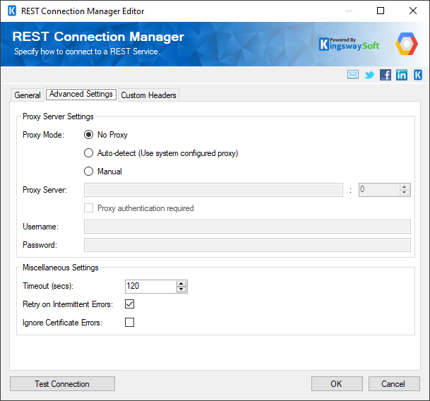 REST Connection Manager - Advanced